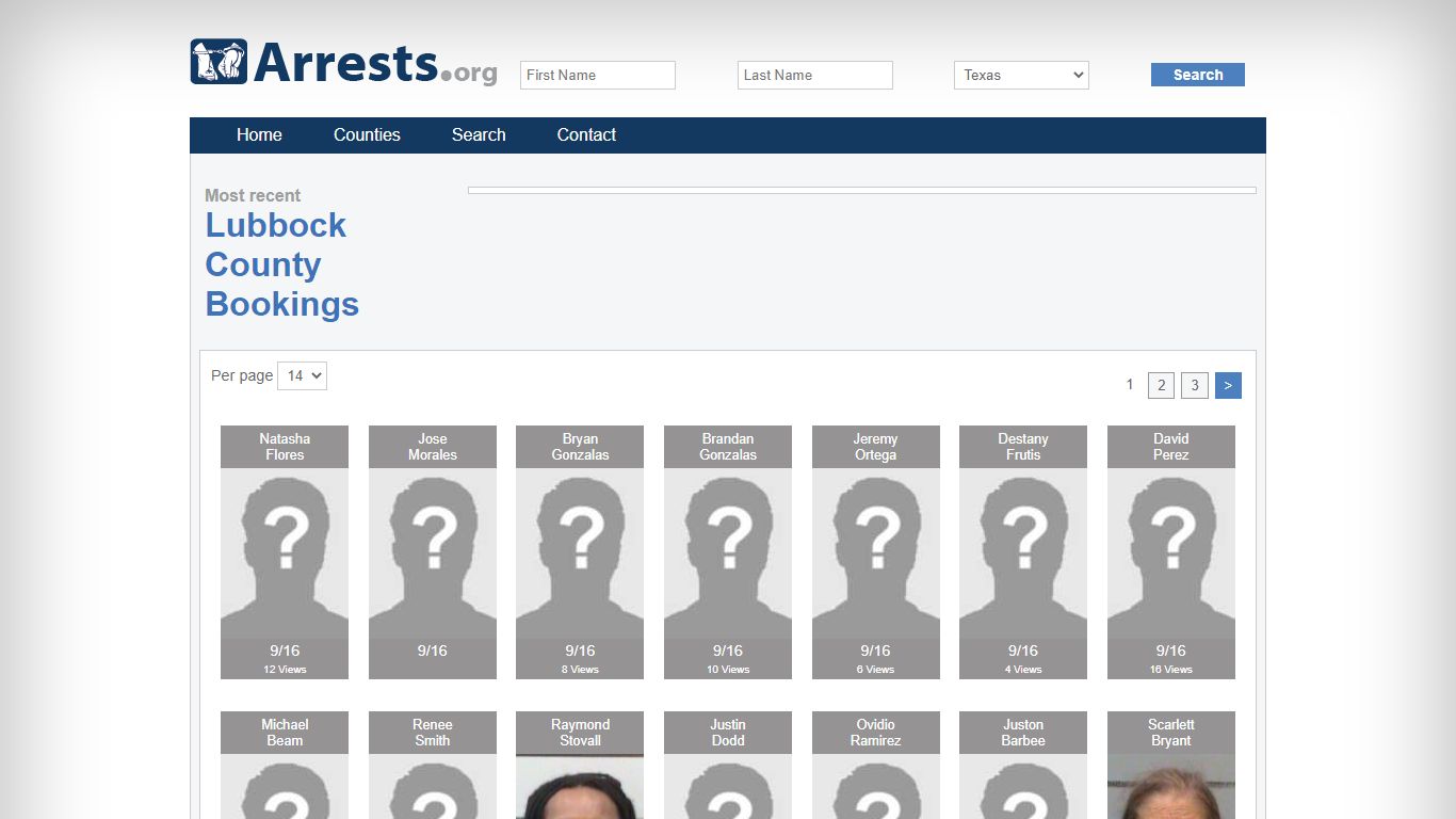 Lubbock County Arrests and Inmate Search